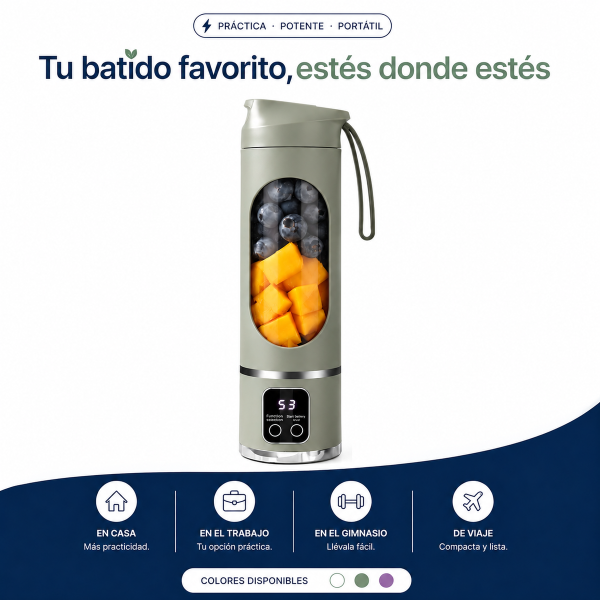 Licuadora Portátil Recargable